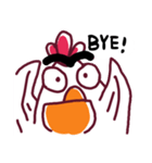 Bushy Eyebrows ＆ Long-chinned Bird（個別スタンプ：19）