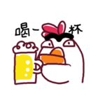 Bushy Eyebrows ＆ Long-chinned Bird（個別スタンプ：20）
