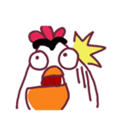 Bushy Eyebrows ＆ Long-chinned Bird（個別スタンプ：21）
