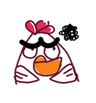 Bushy Eyebrows ＆ Long-chinned Bird（個別スタンプ：23）