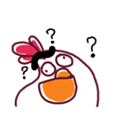 Bushy Eyebrows ＆ Long-chinned Bird（個別スタンプ：35）