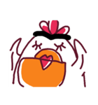Bushy Eyebrows ＆ Long-chinned Bird（個別スタンプ：36）