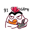 Bushy Eyebrows ＆ Long-chinned Bird（個別スタンプ：37）