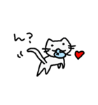 しろねこさん。 *あーり。（個別スタンプ：23）