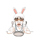 mr.Bunny uncle in rabbit suit（個別スタンプ：7）