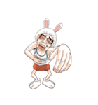 mr.Bunny uncle in rabbit suit（個別スタンプ：31）