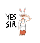 mr.Bunny uncle in rabbit suit（個別スタンプ：36）