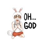 mr.Bunny uncle in rabbit suit（個別スタンプ：38）