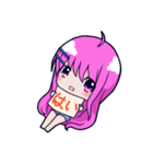 紫髮の少女(日本語)（個別スタンプ：2）