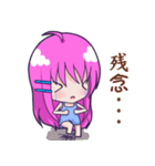 紫髮の少女(日本語)（個別スタンプ：34）