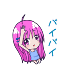 紫髮の少女(日本語)（個別スタンプ：39）