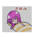 紫髮の少女(日本語)（個別スタンプ：40）