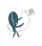 Deep Blue ＆ Little Little（個別スタンプ：2）