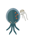 Deep Blue ＆ Little Little（個別スタンプ：6）