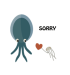 Deep Blue ＆ Little Little（個別スタンプ：8）