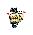 Dennis ＆ Mercy - Chibi School（個別スタンプ：34）