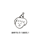 ゴシック体と水性ペンのスタンプ（個別スタンプ：6）