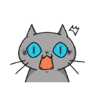 灰ねこニコラス（個別スタンプ：7）