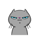 灰ねこニコラス（個別スタンプ：9）