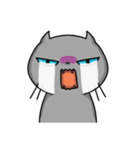 灰ねこニコラス（個別スタンプ：10）
