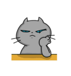 灰ねこニコラス（個別スタンプ：11）