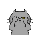 灰ねこニコラス（個別スタンプ：13）