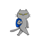 灰ねこニコラス（個別スタンプ：26）