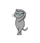 灰ねこニコラス（個別スタンプ：27）