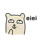 People Bear English Version（個別スタンプ：4）