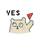 People Bear English Version（個別スタンプ：5）