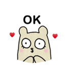 People Bear English Version（個別スタンプ：7）