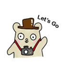 People Bear English Version（個別スタンプ：13）