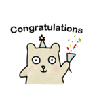 People Bear English Version（個別スタンプ：16）