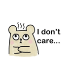 People Bear English Version（個別スタンプ：18）