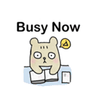 People Bear English Version（個別スタンプ：20）