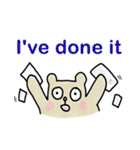 People Bear English Version（個別スタンプ：36）