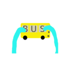 バス運転手、ドライバーさんに動くスタンプ（個別スタンプ：24）