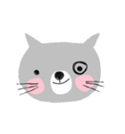 Meawmeaw in August, a grey cat（個別スタンプ：23）