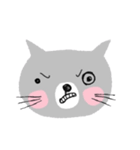 Meawmeaw in August, a grey cat（個別スタンプ：25）