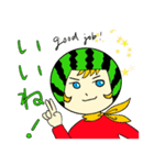 イカススイカボーイ（個別スタンプ：5）