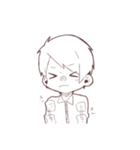 シンプル男の子2（個別スタンプ：8）