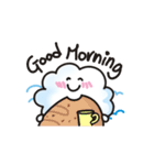 Greetings from a cute cloud.（個別スタンプ：3）