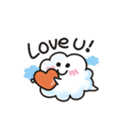 Greetings from a cute cloud.（個別スタンプ：18）