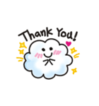 Greetings from a cute cloud.（個別スタンプ：21）