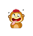 Always Having Fun Monkeys_animate_3（個別スタンプ：4）