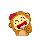 Always Having Fun Monkeys_animate_3（個別スタンプ：5）