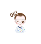 cute Danny baby with mask（個別スタンプ：1）