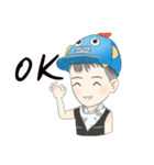 cute Danny boy robot hat（個別スタンプ：2）