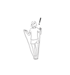 困り顔（個別スタンプ：15）