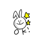 無表情なうさぎさん2（個別スタンプ：14）